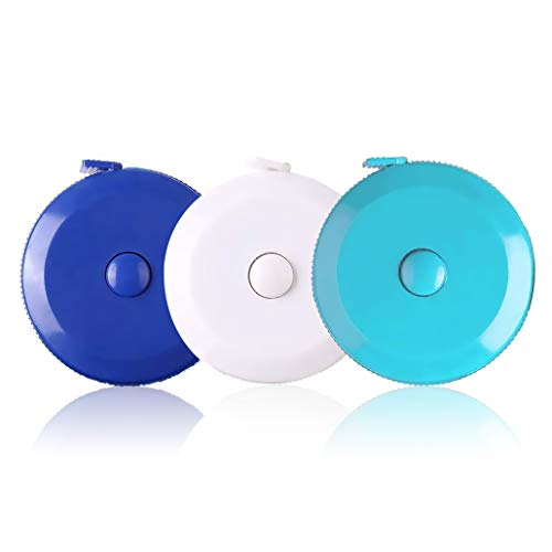 Tape Measure, Measuring Tape for Body Measurements Retractable, Tailor Sewing Medical Craft Cloth Fabric, Flexible Small Pocket Kid Size, 60-inch 1.5 Meter