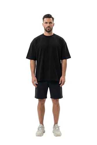 Image of Kvetoo Men Cotton T Shirt and Shorts Set Co Ord Set for Men Summer Casual Lounge Wear Gym Workout T Shirt Shorts Combo Half Sleeve Comfortable Cotton Outfit
