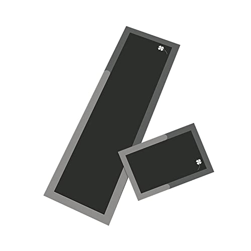 LOVIVER 2x Kitchen Mats Rug Set Area Rugs Diatom Mud Water Absorbent Waterproof Sink Runner Bath Floor Mat for Pools Bathroom Living Room Hallway, Dark Gray, 40cmx60cm，40cmx120cm