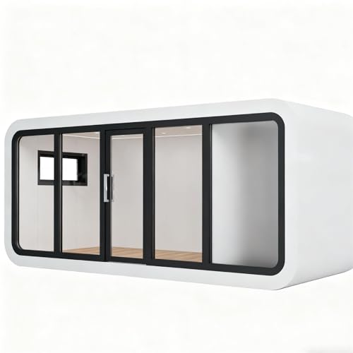 AJABEST Modern Prefab Bathroom for 19ft Luxury Mobile Cabin