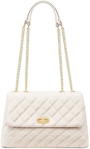 Medium Shoulder Purse and Handbag for Women Quilted Crossbody Bag