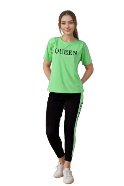 Image of Women's Front Taped Tracksuit Co-Ord Set, Stylish Activewear, Comfortable Sportswear Lounge Set | Soft Cotton Blend, Casual Activewear for Gym, Running, Travel & Loungewear