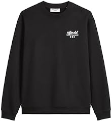 Marc OߴPolo Denim Herren Sweatshirt mit Rücken-Print Relaxed Fit, Schwarz (Black), L