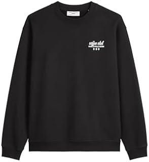 Marc OߴPolo Denim Herren Sweatshirt mit Rücken-Print Relaxed Fit, Schwarz (Black), L