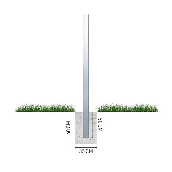 HORI® WPC-Zaun Design l Sichtschutz-Zaun Steckzaun Gartenzaun Komplettset l 1x Niedrig + 1x Pfosten klein I zum… – Bild 6