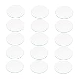 PACKOVE 15stücke Flaches Uhrenglas Runde Uhrenglasteile Ersatzglas Für Uhren Transparentes Uhrenglas Glasersatz Für Uhren Flache Uhrengläser Runde Uhrengläser