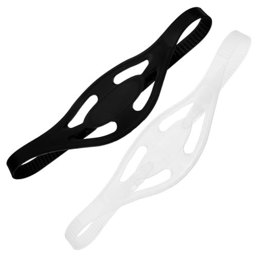 Totority 2pcs High Elasticity Silicone Goggles Straps Snug Fit Removable Protective Swimming Goggle Band Replacement for Diving Mask