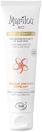 Marilou BioMonoi Range - Detangling Hair Mask with Tahitian Monoi Oil - 150 ml Tube - The Secret of Vahines for Beautiful Hair