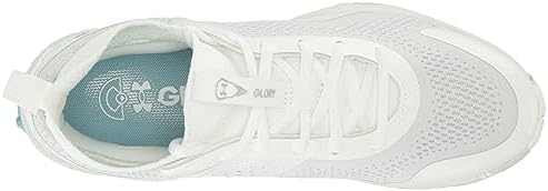 Under Armour Women's Glory 2 Turf Lacrosse Shoe, (100) White/White/Silver, 7.5 | Image 4