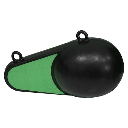 Extreme Max 3006.9085 Coated Keel-Style Downrigger Weight - 12 lbs. with Green Flash