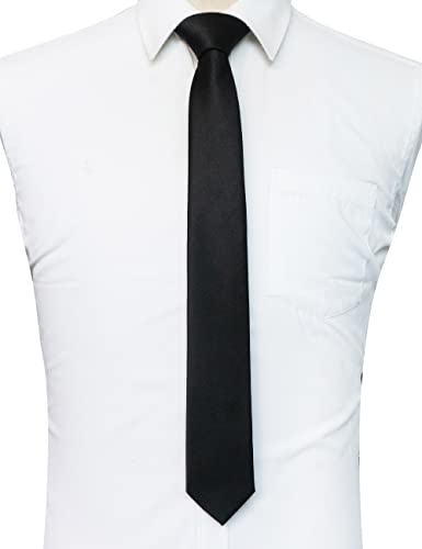 Image of JEMYGINS Solid Color Tie Mens Necktie for Business and Wedding