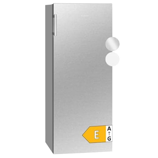 Bomann Vollraumkühlschrank VS 7316 inox/LED-Beleuchtung/Wechselbarer Türanschlag/Nutzinhalt: 242 Liter