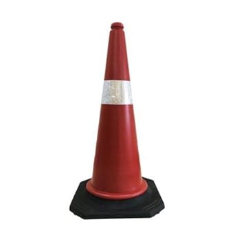 Safety Emart - PVC Road Traffic Cone, Light Weight 750mm, Orange (Pack of 1)