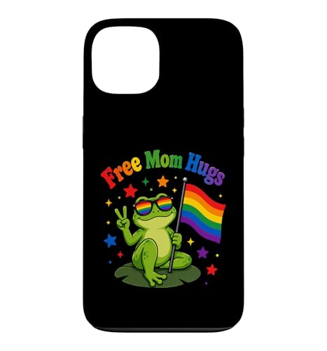 Free Mom Hugs LGBTQIA+ Ally Pride Month�J�G�� �X�}�z�P�[�X iPhone 13 �p