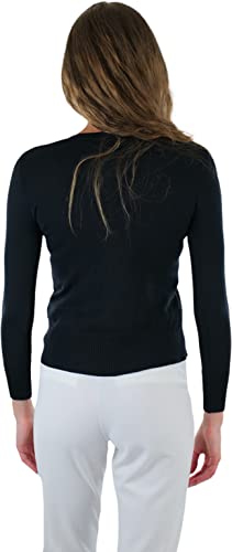 Image of ToBeInStyle Women's Long Sleeve Button Down V-Neck Cardigan