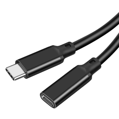 Fcnjsao Cable alargador USB 3.2 Gen 2 macho hembra de 10 gbits/S 3a 60 W extensiones USB de 10 Gbits/cable de datos