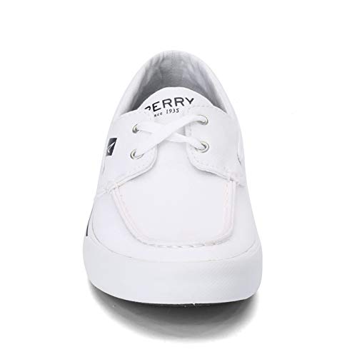 Image of Sperry Mens Bahama II Boat Washed Sneaker, White, 15