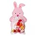 Transparente Süßigkeitenbeutel 20 Stücke Ostern Cartoon Häschen Selbstklebende Geschenkbeutel Tierkaninchen Verpackungskasten Karte Und Klare Runde Aufkleber