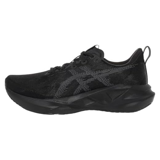 ASICS NOVABLAST 5 Tênis de corrida masculino, Preto/cinza, 42