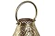 PORTAVELA METAL CRISTAL 25X25X26,5 DORADO