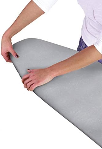 COUNTRY CLUB Multi Fit Elasticated Ironing Board Cover Silver Metallic