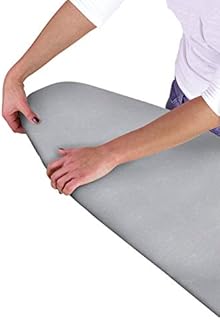 COUNTRY CLUB Multi Fit Elasticated Ironing Board Cover Silver Metallic