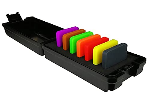 Hfbte Durometer Hardness Test Block Kits Hardness Calibration Block Type A For Hard Rubber And Plastics Measure 7 Different Color Block #TOP3