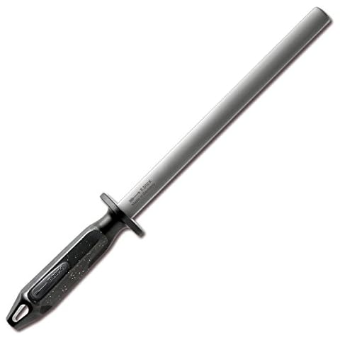F. DICK – Sharpening Steel Oval Diamond Coating - Knife sharpener with 9.8" length - Professional knife sharpening rod - Stainless steel - Ultra hard - Ergonomic handle - Made in Germany Cover