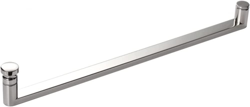 Poignée de porte de douche en verre 225 mm et barre d'appui de salle de bain unilatérale