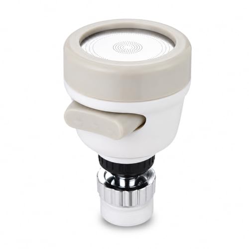 Image of ROSE MI Flexible Kitchen Tap Head Movable Sink Faucet 360 Rotatable ABS Sprayer Removable Anti-Splash Adjustable Filter Nozzle Swivel Water Saving Aerator 3 Modes Kitchen tap, Polished