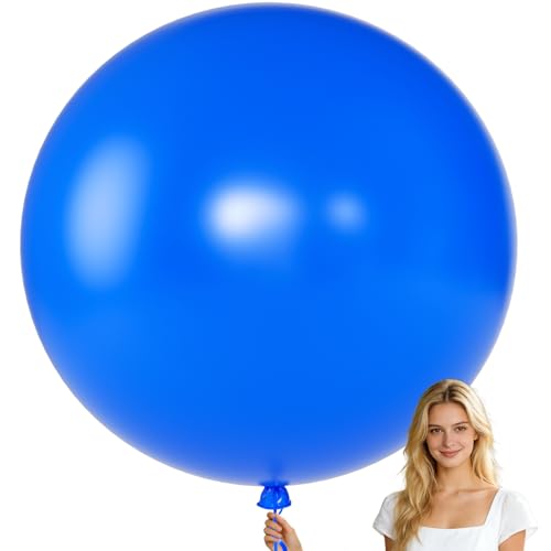 Image of KALOR Dark Blue Giant 36 Inch 9pcs Large Latex Balloons