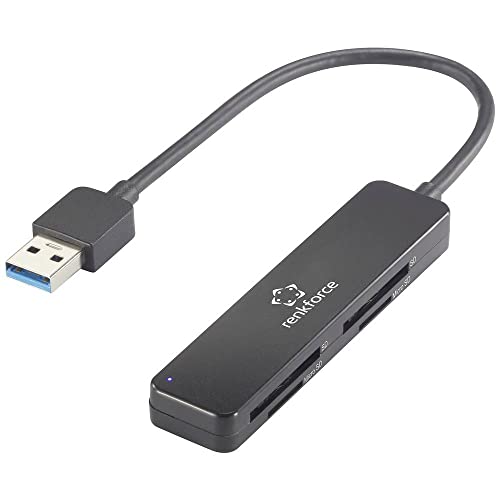 Renkforce RF-PCR-220 Lector de tarjetas de memoria externa USB 3.2 Gen 1 (USB 3.0) Negro Cover