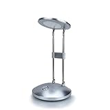 Einstellbares Licht - Die Verbindung zwischen Kopf und Sockel wird durch eine Halterung hergestellt, was drehen kann. Das Kopfende der Lampe kann um 180 Grad gedreht werden, und das Basisende kann um 90 Grad gedreht werden, um die richtige Lichtrichtung für Ihr Büro und Ihre Studie zu gewährleisten. Sie können sich an Ihre Bedürfnisse anpassen.