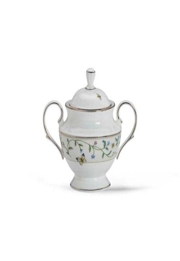 Lenox Idalia Bone China Platinum Banded Sugar Bowl