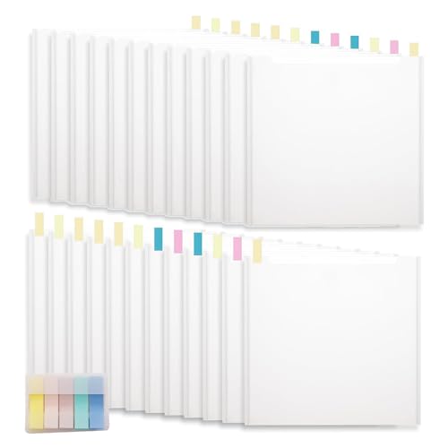 Rangement papier scrapbooking rigide transparent, kit organiseur anti-cornes pour de grands albums