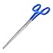LAJA Imports Blue PVC Grip Handle Hemostat Forceps Straight Serrated 8