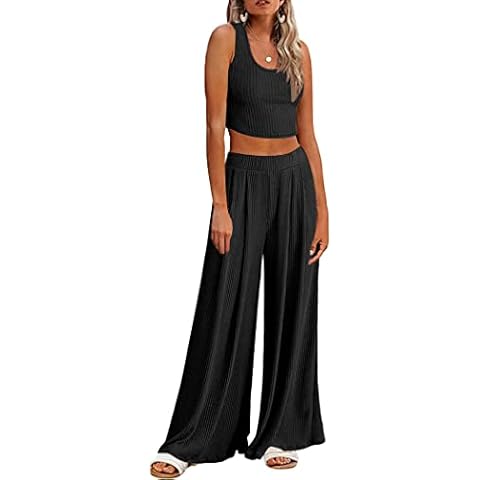 Ekouaer Women's Ribbed Pajama Set Cover