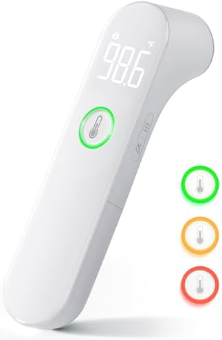 Thermometer for Adults and Kids, Fast Accurate Baby Thermometer, Fever Alarm & Mute Mode, Baby Essentials - Lifetime Support