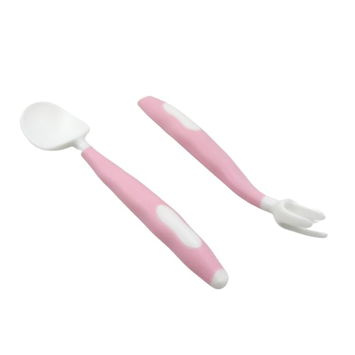 Garth Silicone Bendable Kids Feeding Spoons and Forks, Toddler Utensils with Travel Case, Baby Spoon and Fork Set for Self-Feeding Learning, Bendable Handle for Kids, Children, Toddlers (2 Pc Set)-image-22