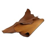 DY.Leather ゴートレザー 山羊革 【丸革|Mサイズ(36DS～45DS)|1.0～1.2mm厚|ココアブラウン】 日本製 クロムなめし レザークラフトパーツ 羊革 本革 ハンドメイド 生地 革手芸 革細工 初心者 天然皮革