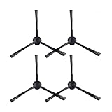 Kit de 4 brosses latérales de nettoyage améliorées pour aspirateur robot Zaco V5s Pro Remplace les brosses usées pour de meilleurs résultats