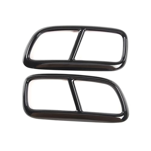 Cubierta embellecedora y decorativa de 2 piezas para tubos de escape de vehículos