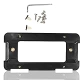 RED WOLF Rear License Plate Frame Bracket Holder Black for 2005-2021 BMW 1/ 2/ 3/ 5 / 6/ X Series, 2002-2019 Mini Cooper s R53 License Number Cover W/ 6 Screws& Wrench(BMW 328i 323i 528i M3)