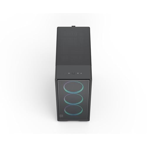 Image of Fractal Design Epoch Black RGB - Lightly Tinted Tempered Glass Side Panel - Gaming PC - Mesh Front Panel - Three Momentum 12 RGB Fans Including - Spacious Interior - ATX /mATX /ITX Support