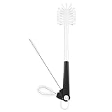 Water Bottle Straws Cleaning Brush Set, Dish Brush, Long Handle Bottle Brush Set with Triple Storage Hook, Good Grip for Narrow Neck, Cleans Sports Bottles, Straws Baby Bottles, Sippy Cups (Set of 3)