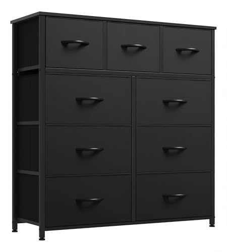 La mejor comparación de Cajoneras Walmart que puedes comprar esta semana. 44 BRO A SIS Cómoda de Suelo de 9 cajones con combinación de Tela Sencilla y Mueble de Almacenamiento para Sala de Estar y Dormitorio