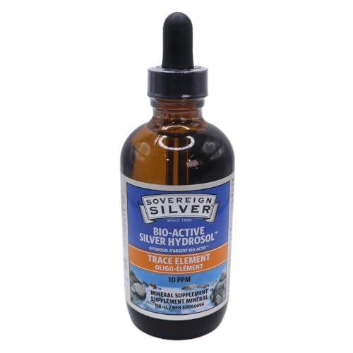 Image of Sovereign Silver Immune Support - Colloidal Silver Mineral Supplement – Liquid Bio-Active Silver Hydrosol - 10ppm - 4oz (118mL) Dropper