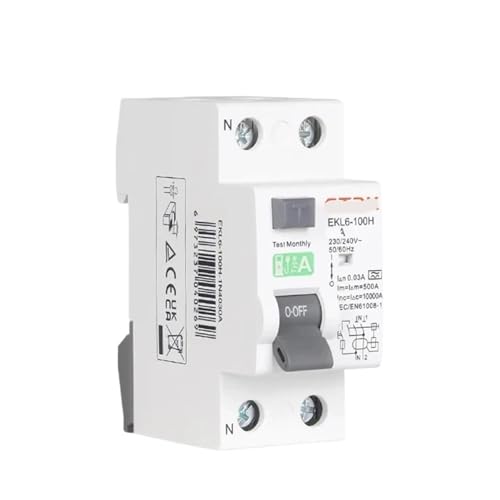 Disjoncteur différentiel Type A 2P 230V EKL6-100H pour tableau