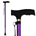 RMS Walking Cane - Adjustable Walking Stick - Lightweight Aluminum Offset Cane with Ergonomic Handle and Wrist Strap - Ideal Daily Living Aid for Limited Mobility (Lavender)