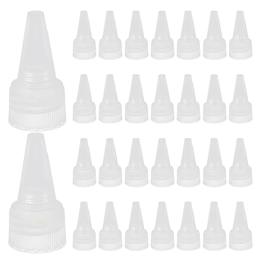 TEHAUX Tapas Para Botellas De Cosméticos 50 Uds Tapas Puntiagudas Tapas De Repuesto Reutilizables Transparentes Tapas De Botellas Cosméticas Tapas De Botellas Para Uso Diario